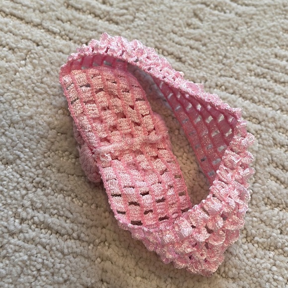 Baby / little girl pink headband - Picture 6 of 8